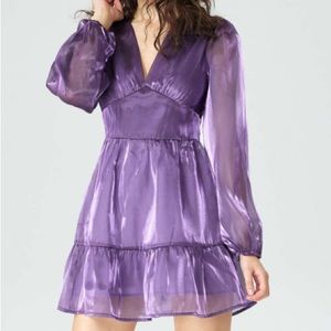 Purple V-Neck Short Dress // Eras Tour Outfit